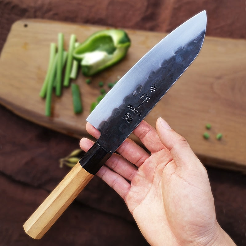 Pro Kitchen Knife Sets Composite Steel Chef Santoku Knives - Knife Depot Co.