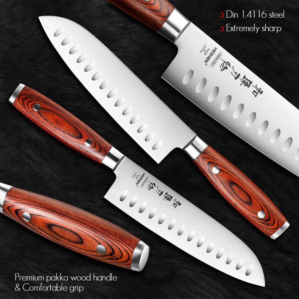 KD German Steel Kitchen Chef's Knife Set