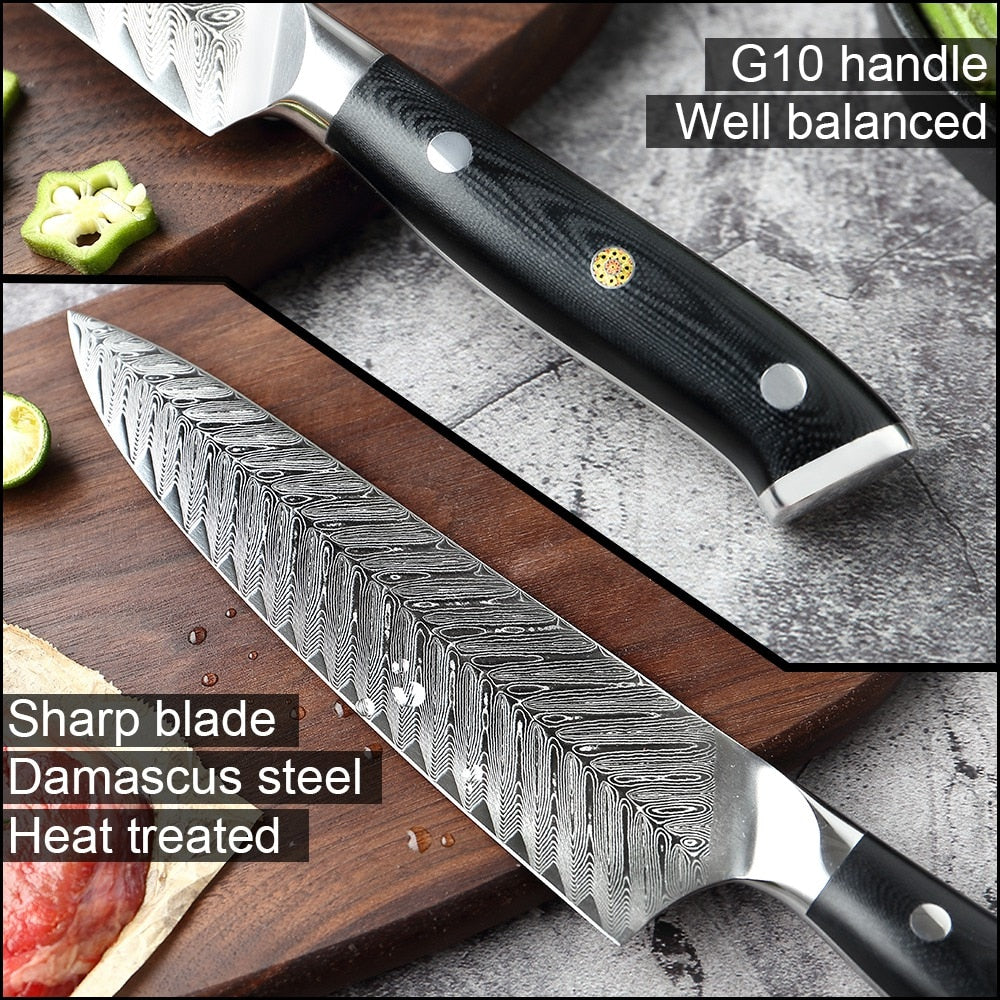 Chef's knives Damascus Steel Chef Knife Cuchillos de Chef Professional