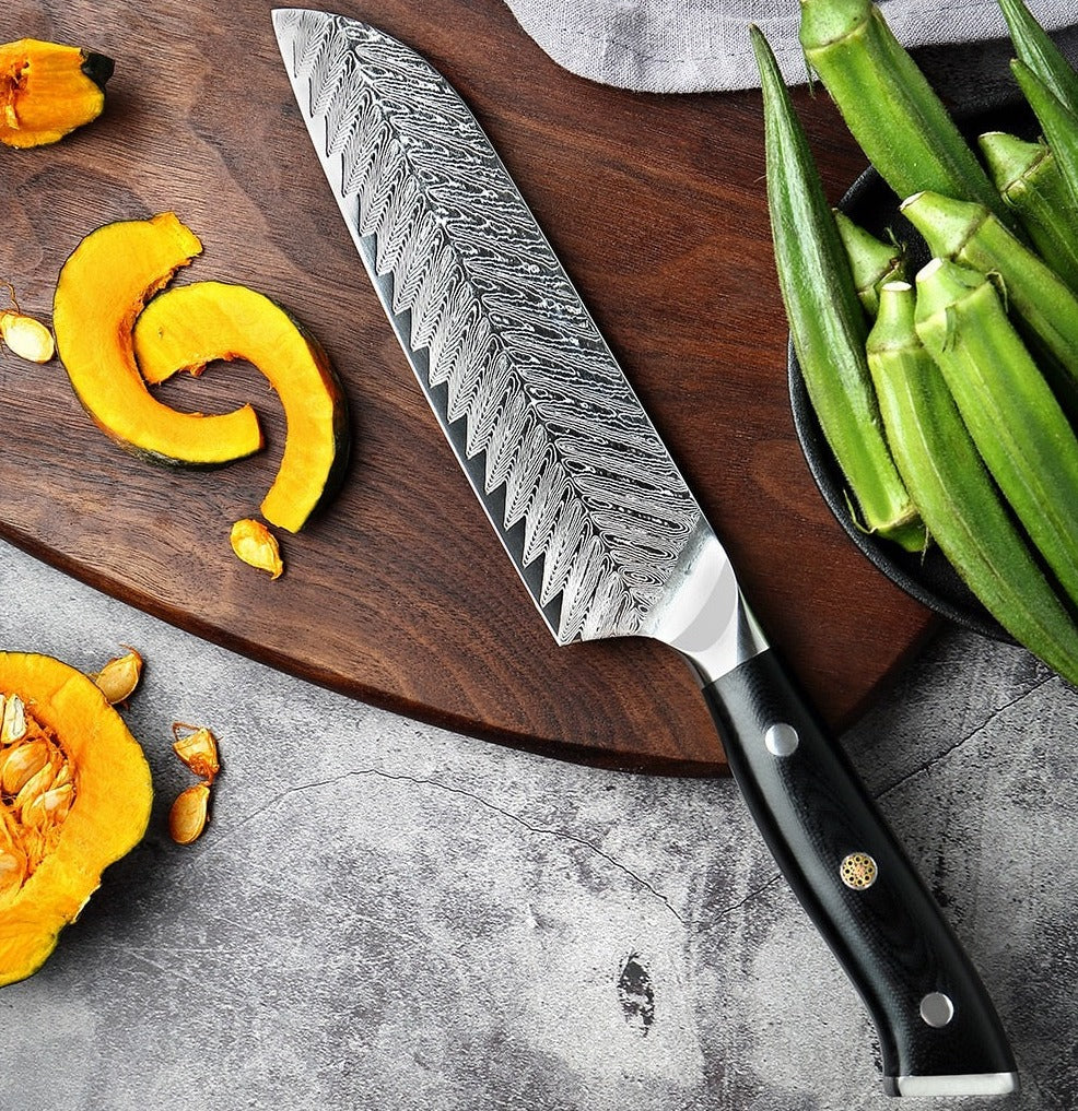 KD Professional Kitchen Damascus Chef Knife With Knives Cover – Knife Depot  Co.