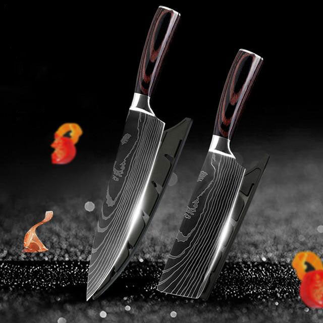 Japanese Knife Set 10 PCS Super Sharp Kitchen Knives - Knife Depot Co.