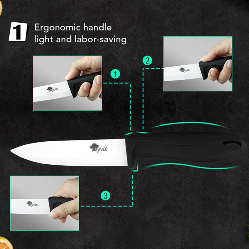 Zirconia Kitchen Knife Set, Ceramic Kitchen Knives