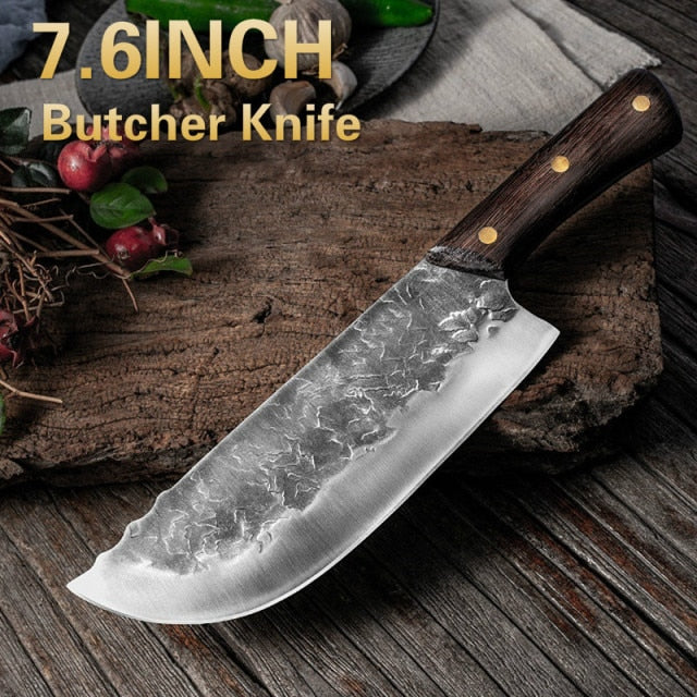 Handmade Professional Butcher Meat Knife - Forged Knife - Knife Depot Co.