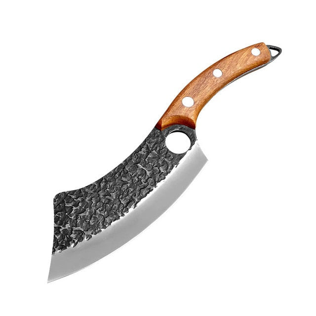 KD 6 inch Forged Stainless Steel Kitchen Knife - Type B Brown Handle - Knife Depot Co.