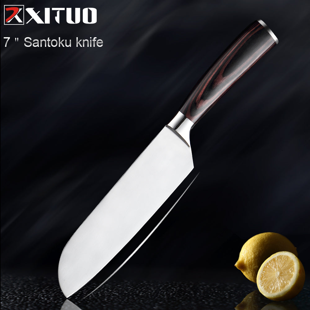 Stainless Steel Chef Kitchen Knife Santoku Paring Knives - Knife Depot Co.