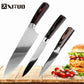 Stainless Steel Chef Kitchen Knife Santoku Paring Knives - 3 PCS set B - Knife Depot Co.