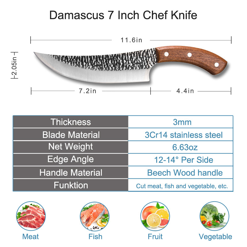Professional Flexible Boning Knife - 7inch - Knife Depot Co.