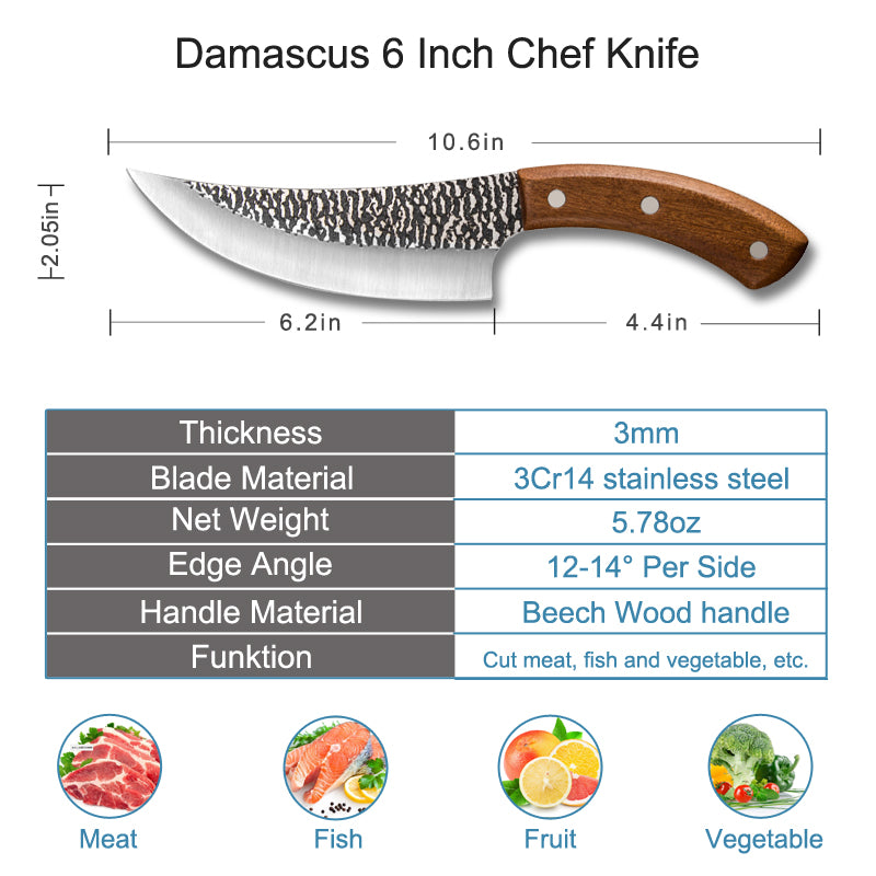 Professional Flexible Boning Knife - 6inch - Knife Depot Co.
