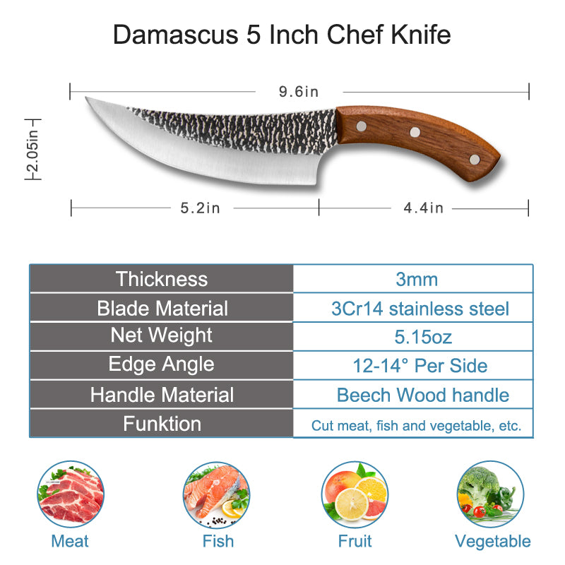 Professional Flexible Boning Knife - 5inch - Knife Depot Co.