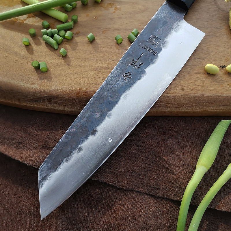 KD 8 inch Japanese Chef Knife Hand forged High Carbon Kiritsuke Knife - Knife Depot Co.