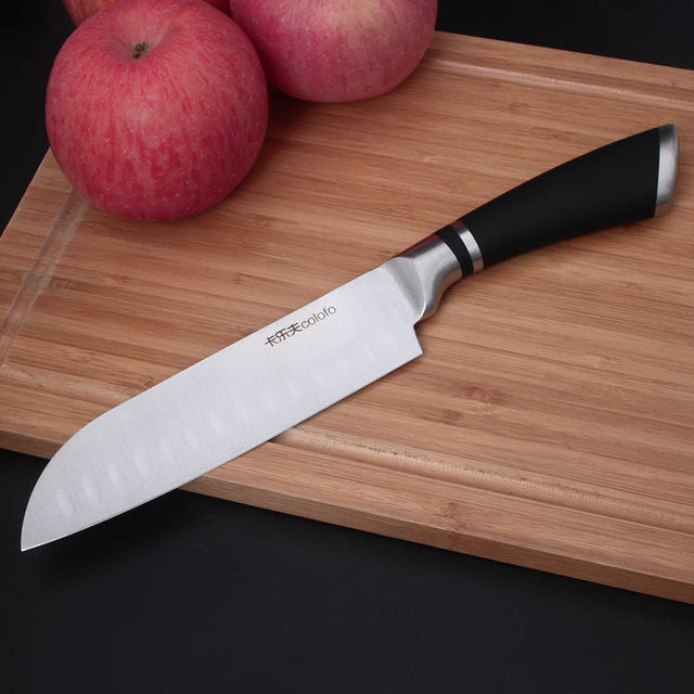 KD 3 PCS Popular Stainless Steel Kitchen Knife Set - 7 inch Santoku - Knife Depot Co.