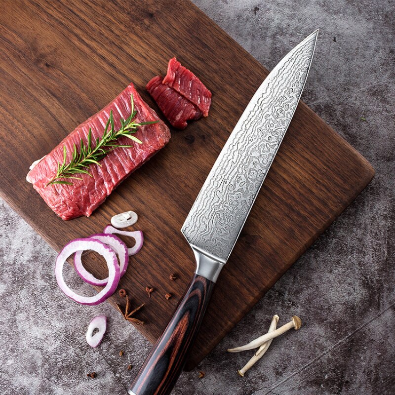 Professional 7 inch Sharp Damascus Stainless Steel Sashimi Fish Knife - Knife Depot Co.
