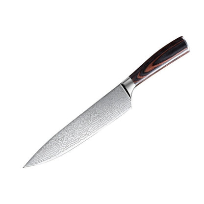 Professional 7 inch Sharp Damascus Stainless Steel Sashimi Fish Knife - Fishbone pattern / 7 inch - Knife Depot Co.
