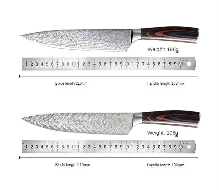 Professional 7 inch Sharp Damascus Stainless Steel Sashimi Fish Knife - Knife Depot Co.
