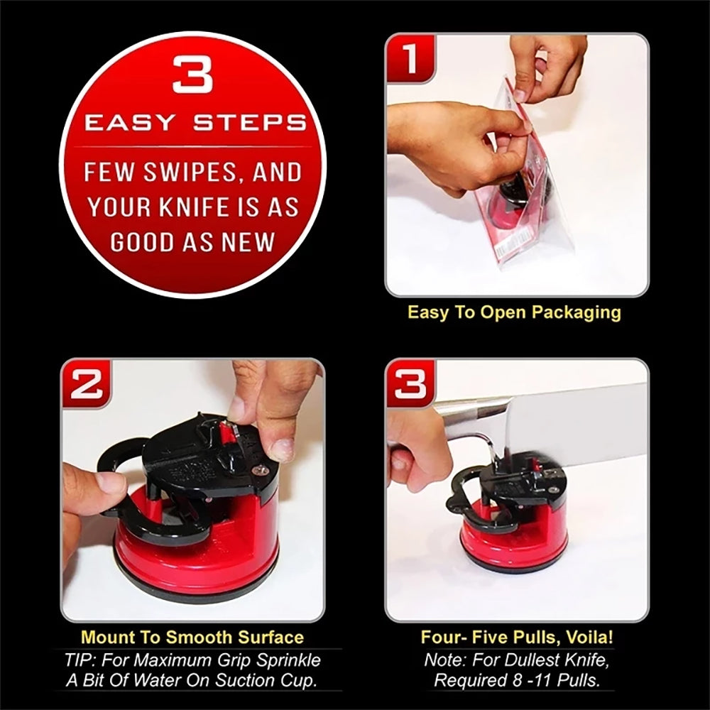 Suction Cup Whetstone Knives Sharpener Professional Knife