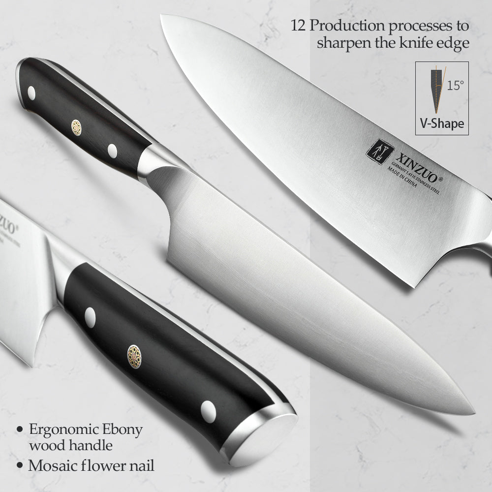 German molybdenum vanadium steel 8 Inch Chef Knife