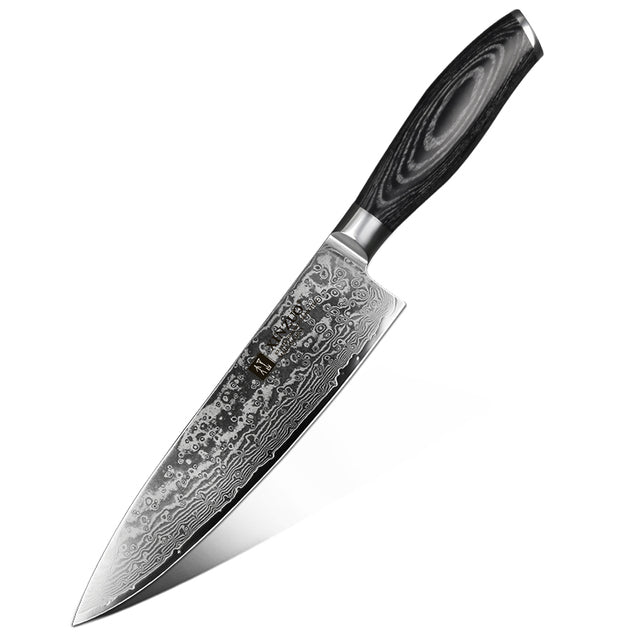 KD 8-inch 67 layers Real Damascus Chef Knife - Knife - Knife Depot Co.