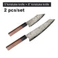 Kitchen Knives 3 pcs Set 67 Layers Damascus Steel Chef Knife Premium Rosewood Handle - DMS-316SA - Knife Depot Co.