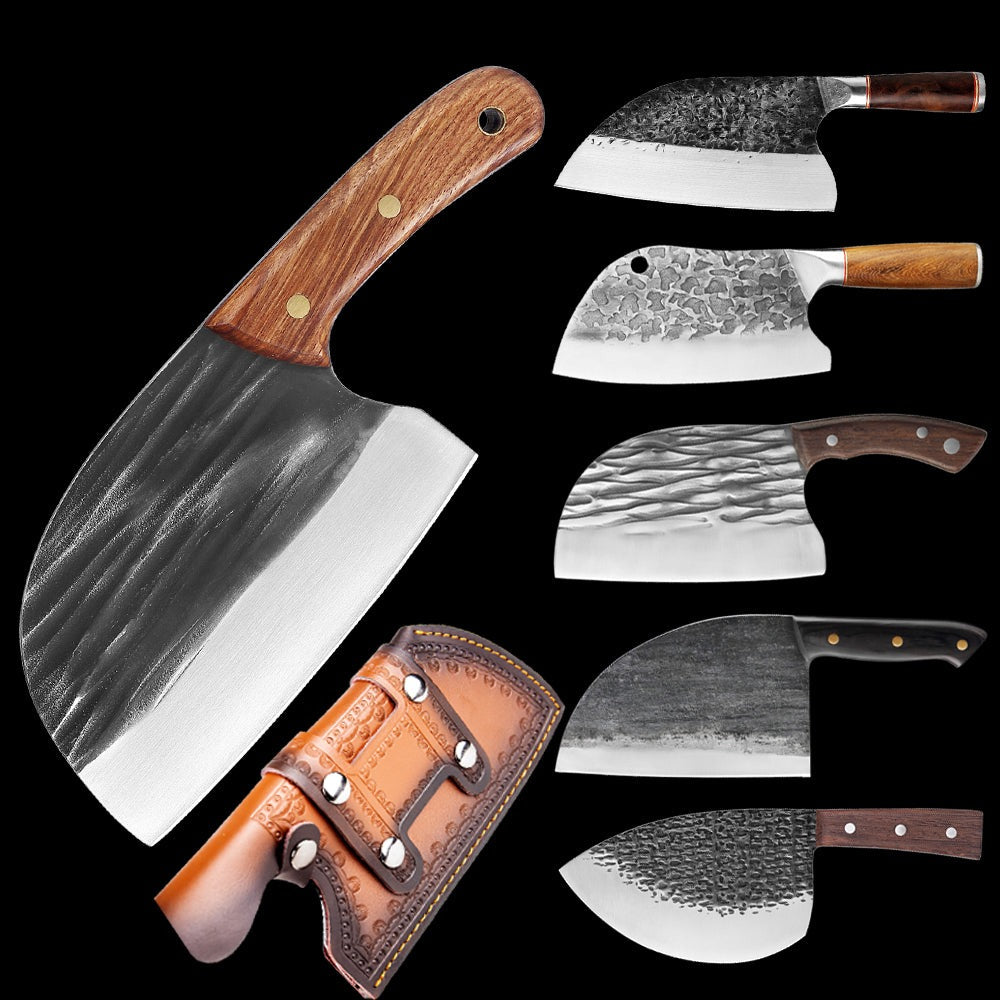 KD Serbian Forged Boning Butcher Knives Set Chef Slaughter Kitchen Kni –  Knife Depot Co.