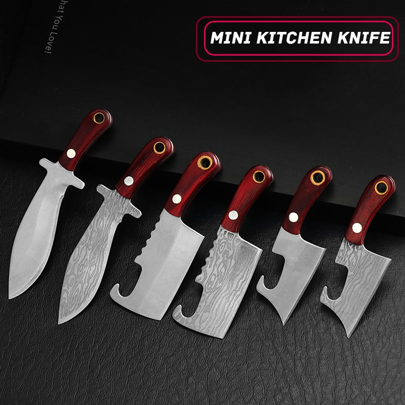 KD Mini Stainless Steel Kitchen Chef Knife Keychain - Knife Depot Co.