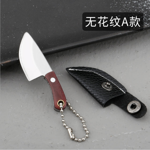 KD Mini Stainless Steel Kitchen Chef Knife Keychain - A - Knife Depot Co.