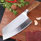 Asian Damascus Pattern Cleaver Kitchen Knife - C - Knife Depot Co.