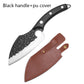 Professional Handmade Cleaver Stainless Steel Knife - Black Handle + Cover - Knife Depot Co.
